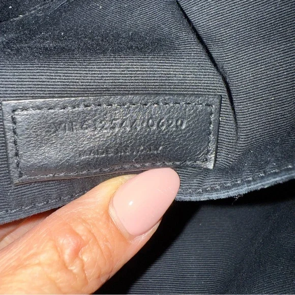 SAINT LAURENT Calfskin Matelasse Monogram Lou Camera Bag Dark Beige - Picture 11 of 15